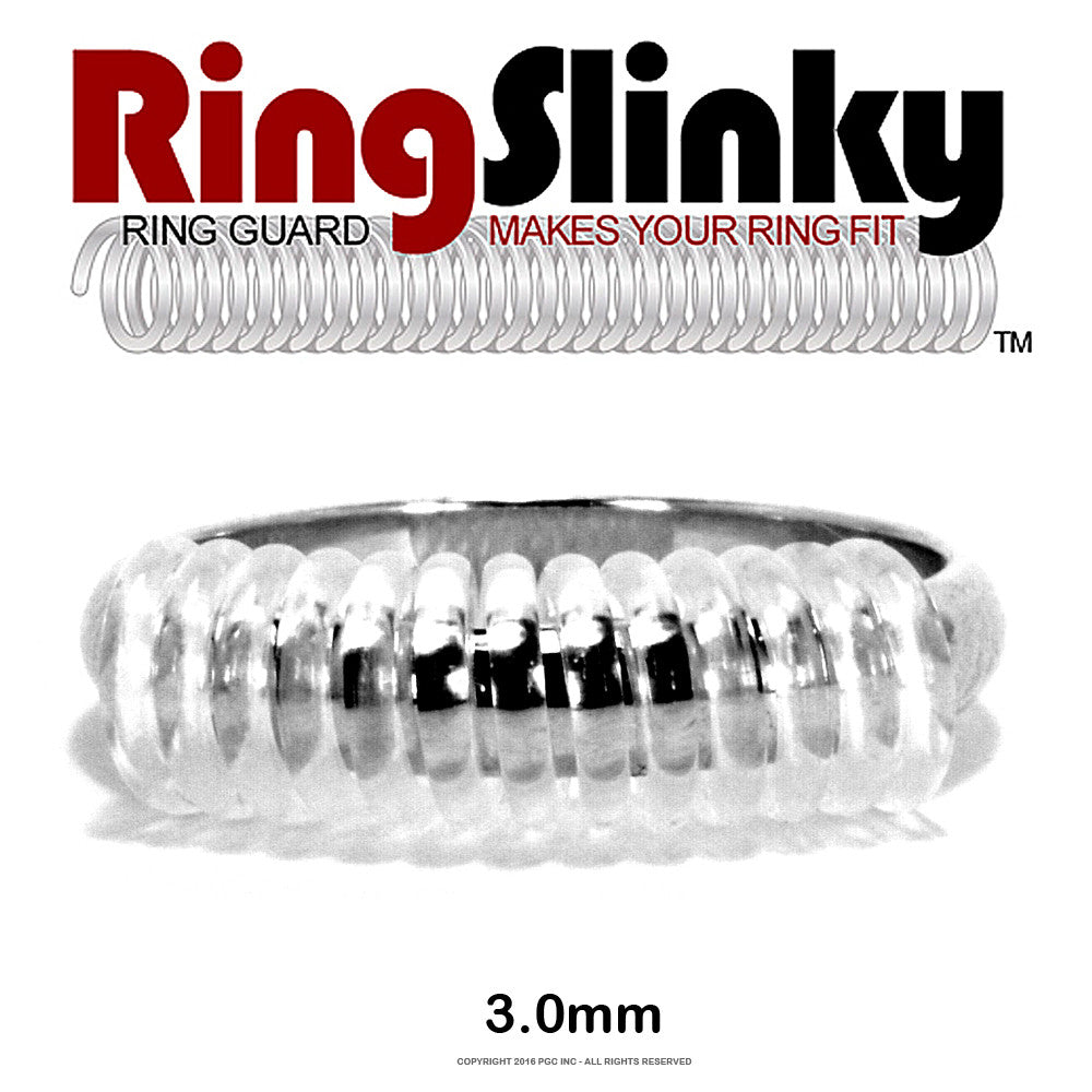 Ring Sizer Guards Adjust Size of Ring NO Slip Clear Plastic 