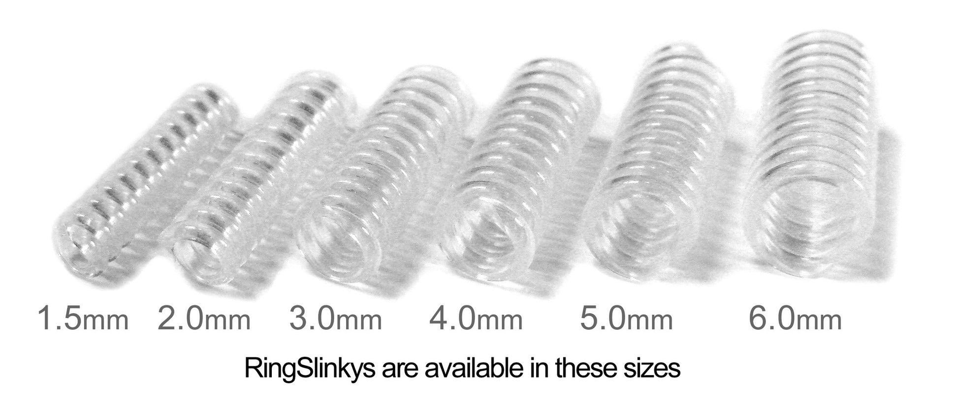 RingSlinky: Ring Size Reducer | Ring Guard | Ring Size Adjuster. Size: 1.5  mm, for rings 1 mm to 2 mm wide.